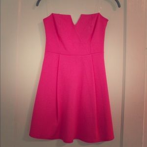 A-line pink dress